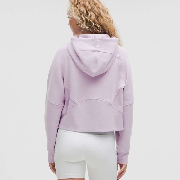 Lululemon Scuba Hoodie Cropped in Faint Lavender - Picture 2 of 7